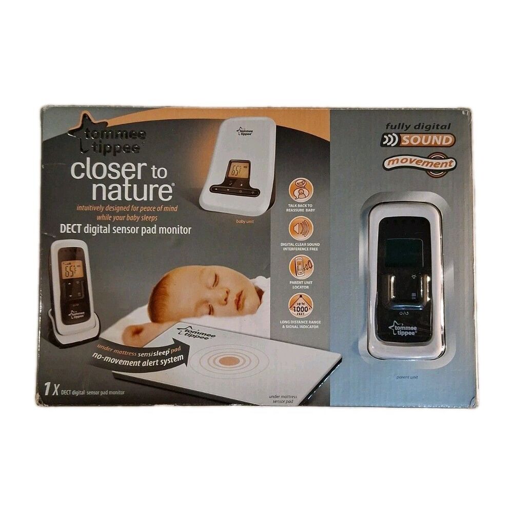 Tommee Tippee Closer to Nature DECT Digital Movement Sensor Pad Baby Monitor